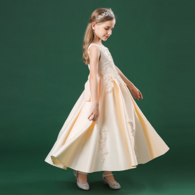 Vestido Elegante Infantil de Verano para Presentaciones de Piano - Image 19