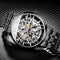 Reloj Mecánico Automático Impermeable con Esfera Hueca para Hombre