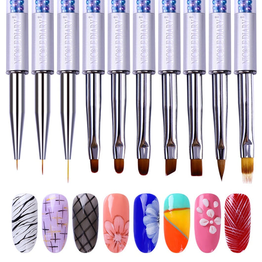 Set Profesional de Pinceles UV para Uñas NICOLE