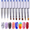 Set Profesional de Pinceles UV para Uñas NICOLE