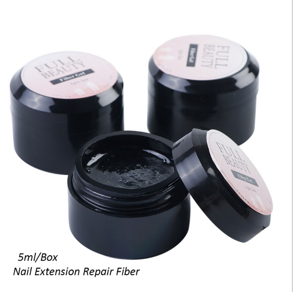 Gel Construtor UV com Fibra de Seda - Reparação e Extensão Profissional de Unhas