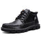 Botas Altas de Trabajo en Cuero - Zapatos Versátiles para Hombre