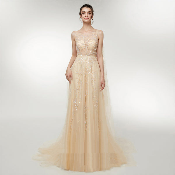 Vestido de Novia Elegante Otoño - Largo Exclusivo Engerla