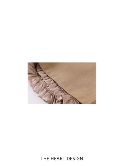 Shorts Retro Khaki para Mujer - Primavera y Verano - Image 10