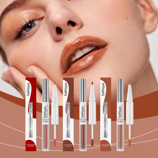Delineador y Brillo Labial 2 en 1 - Doble Punta