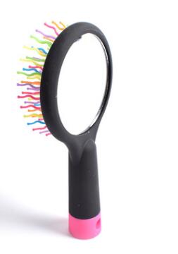 Cepillo Desenredante Antiestático con Espejo - Masaje Ondulado para Cabello Liso - Image 5