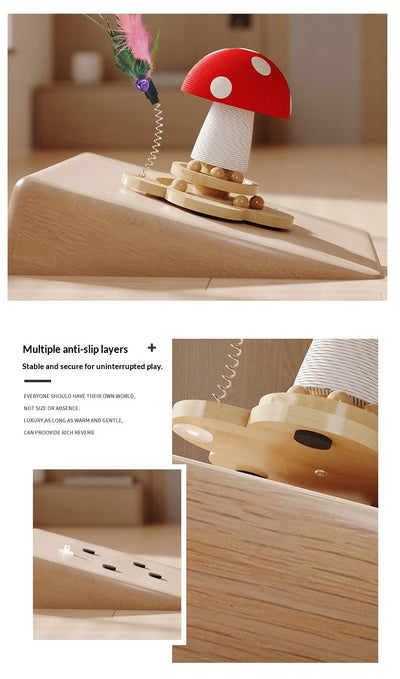Varita Interactiva Giratoria de Madera para Gatos - Juguete Estimulante - Image 12