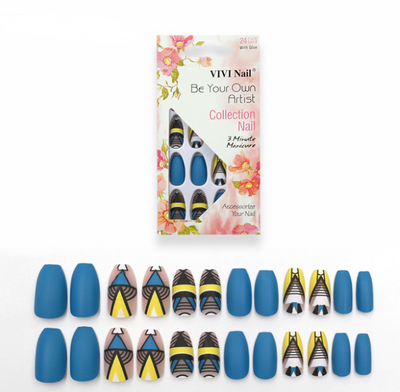 Láminas de Uñas Postizas Mate - Set de 24 Diseños - Image 5