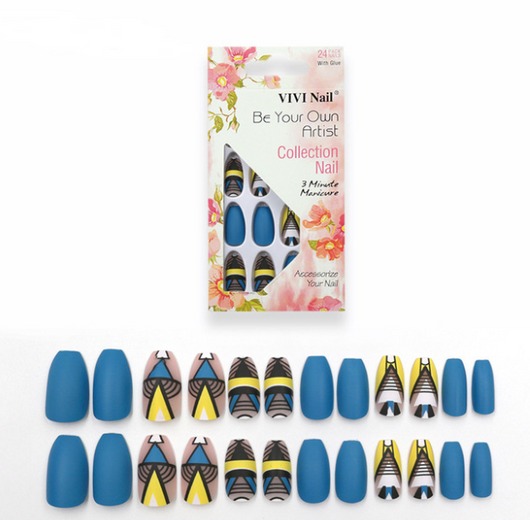 Láminas de Uñas Postizas Mate - Set de 24 Diseños - Image 5