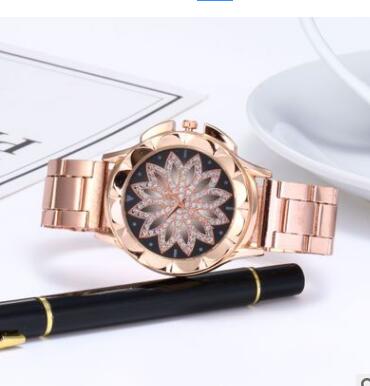 Reloj de Mujer Cuarzo con Malla Metálica y Diseño Floral Elegante - Image 5