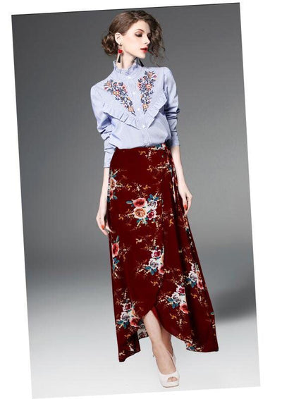 Falda Irregular con Cordones - Image 4