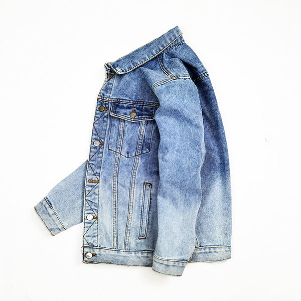 Chaqueta Denim Degradado para Hombre - Estilo Europeo Moderno