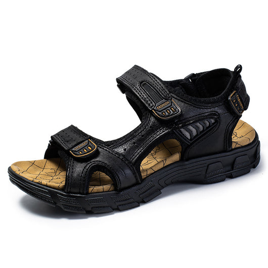 Sandalias de Cuero Retro para Hombre - Estilo Casual Outdoor - Image 6