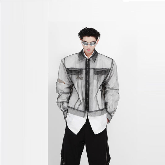 Abrigo Largo Punk Street para Hombre - Manga Larga Estilo Senior