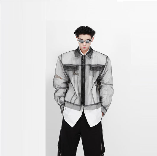 Abrigo Largo Punk Street para Hombre - Manga Larga Estilo Senior