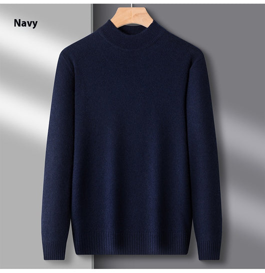 Suéter Cuello Alto Casual para Hombre - Diseño Minimalista Versátil - Image 25