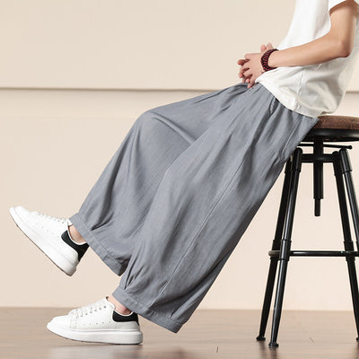 Pantalones Harem Retro Sueltos Talla Grande para Hombre - Image 7