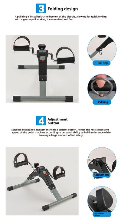 Bicicleta Estática Plegable para Rehabilitación de Piernas y Tonificación - Image 12