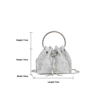 Bolso Bandolera de Diamantes Completos para Cena y Eventos - Image 4