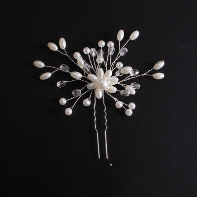 Peineta Nupcial de Cristal y Perlas Coreanas - Accesorio Artesanal para Novia - Image 3