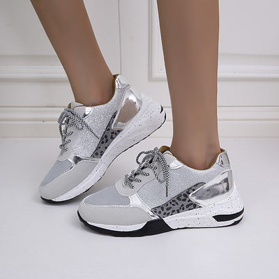 Zapatillas Estilo Vintage con Suela Gruesa y Estampado Leopardo - Image 10