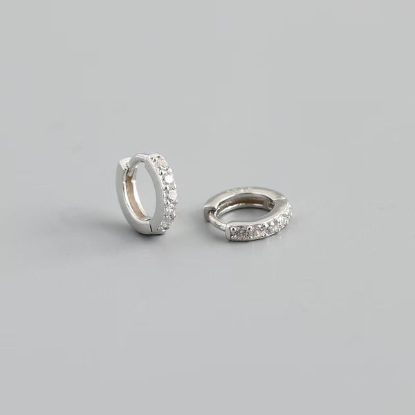 Aretes de Aro Circonita Lujo Ligero para Mujer