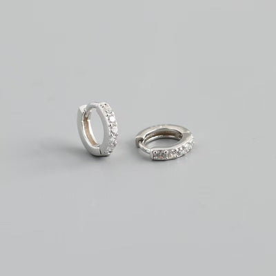 Aretes de Aro Circonita Lujo Ligero para Mujer
