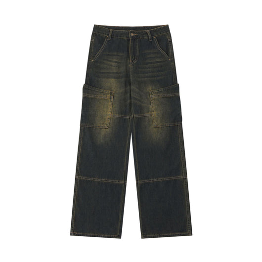 Pantalones Vaqueros de Pierna Ancha Estilo Retro Americano - Image 5