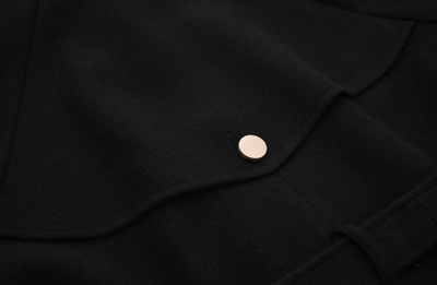 Abrigo Lana Minimalista Largo hasta la Rodilla - Invierno Abrigado - Image 13