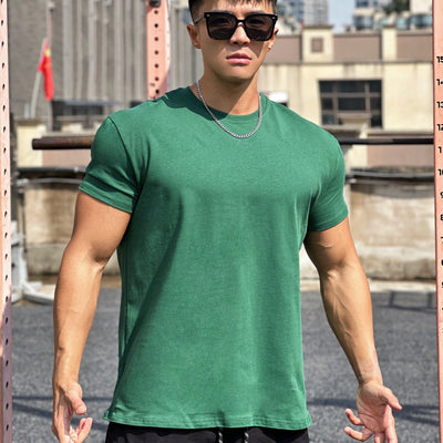 Camiseta Deportiva Suelta de Algodón para Hombre - Image 3