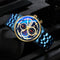 Reloj Deportivo Multifunción Hombre Acero Inoxidable Cuarzo