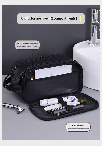 Neceser de Viaje Hombre con 3 Compartimentos - Organizador de Aseo Multifuncional - Image 12