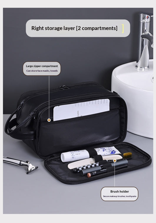 Neceser de Viaje Hombre con 3 Compartimentos - Organizador de Aseo Multifuncional - Image 12