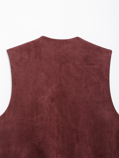 Chaleco de Gamuza con Bordados - Estilo Europeo y Americano para Mujer - Image 16