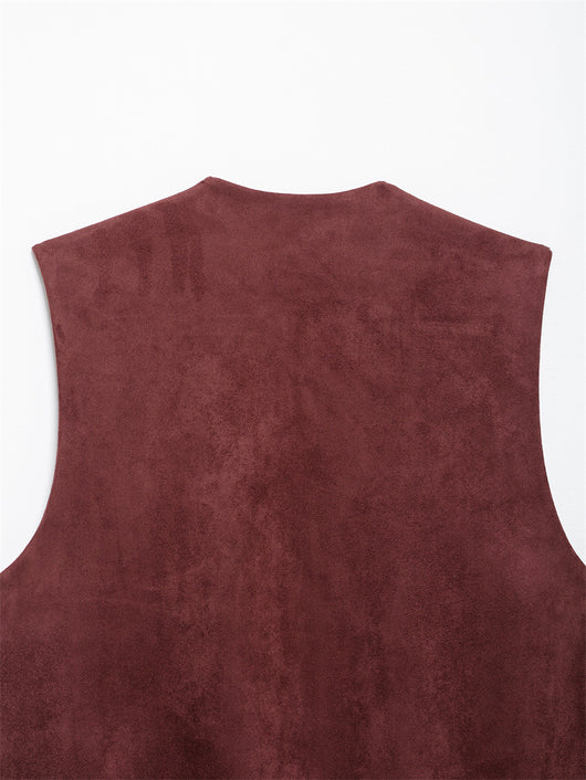 Chaleco de Gamuza con Bordados - Estilo Europeo y Americano para Mujer - Image 16