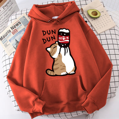 Sudadera con Capucha Gato Divertido - Aumento de Sueldo para Hombre - Image 5