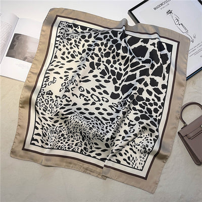 Pañuelo de Seda Estampado Paisley Negro - Cinturón Decorativo y Banda para Cabello - Image 18