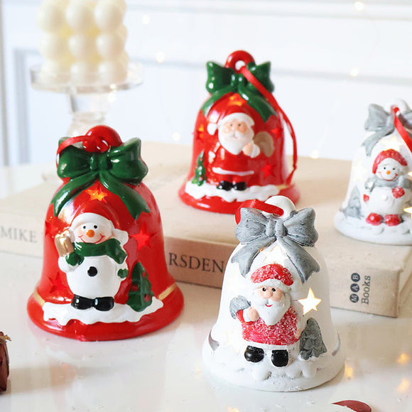 Adorno Navideño Luminoso Campana - Decoración Colgante con Luz Ambiental