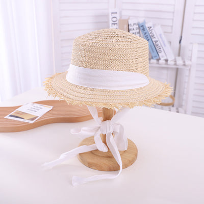 Sombrero de Paja Calado Protección Solar Estilo Británico - Image 11