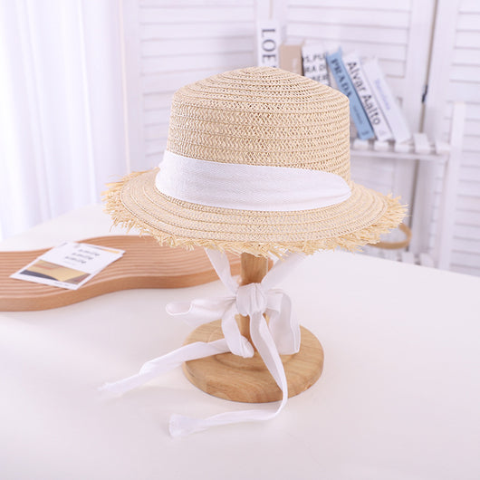 Sombrero de Paja Calado Protección Solar Estilo Británico - Image 11