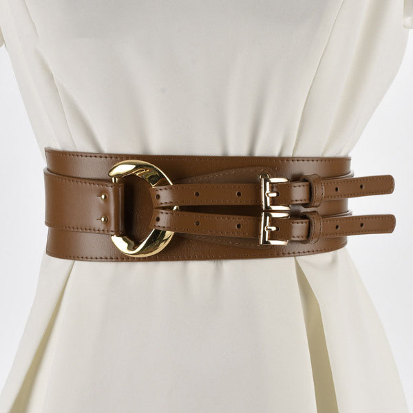Conjunto Elegante de Suéter con Cinturón Decorativo de Cuero Irregular para Mujer - Image 9