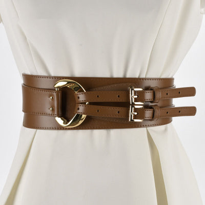 Conjunto Elegante de Suéter con Cinturón Decorativo de Cuero Irregular para Mujer - Image 9