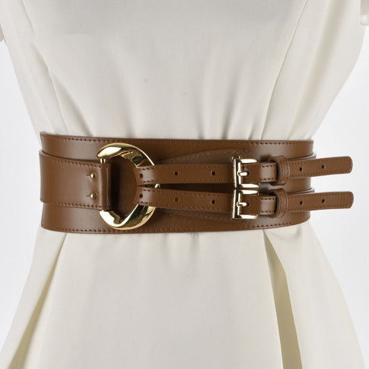 Conjunto Elegante de Suéter con Cinturón Decorativo de Cuero Irregular para Mujer - Image 9