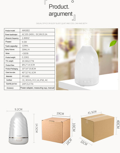 Difusor Ultrasónico Aromaterápico con Luz LED Colorida - Humidificador Profesional de Alto Volumen - Image 11