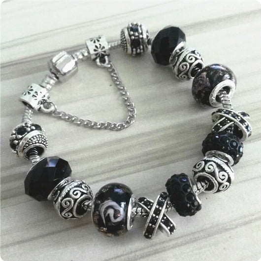 Pulsera de Cristal Artesanal con Cuentas de Vidrio - Image 6