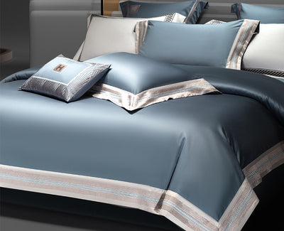 Juego de Cama 4 Piezas Algodón Puro Satinado con Bordados - Image 12