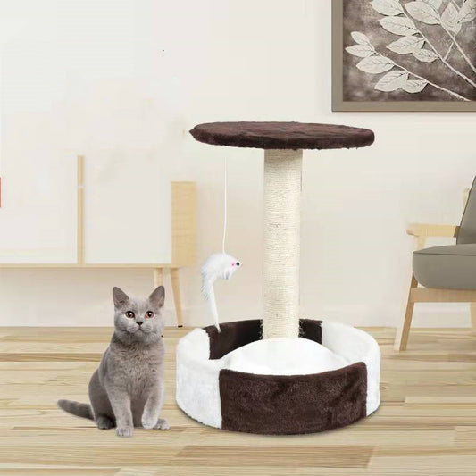 Torre de Rascador para Gatos con Columna Integrada