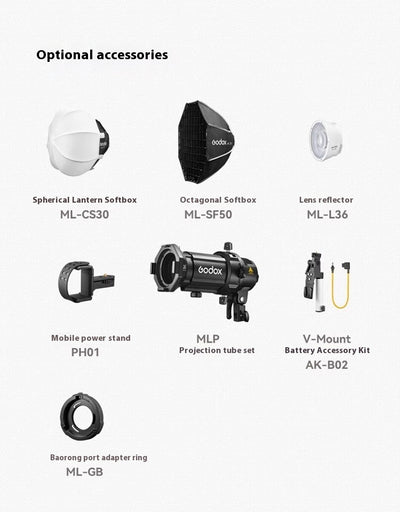 Luz de Relleno Profesional ML100Bi Alta Potencia King - Image 9