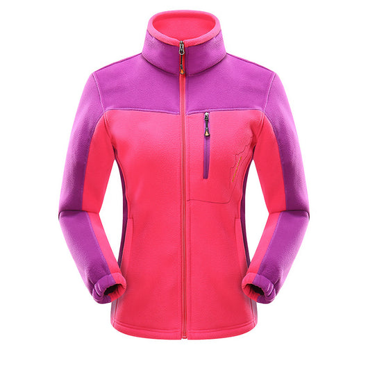 Cardigan de Polar Cálido para Parejas con Contraste de Colores - Image 5