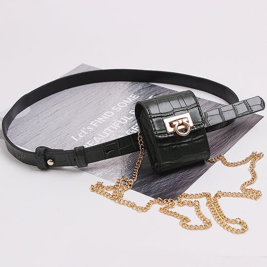 Bolso Cintura Dorado con Cadena - Monedero Compacto y Elegante - Image 7